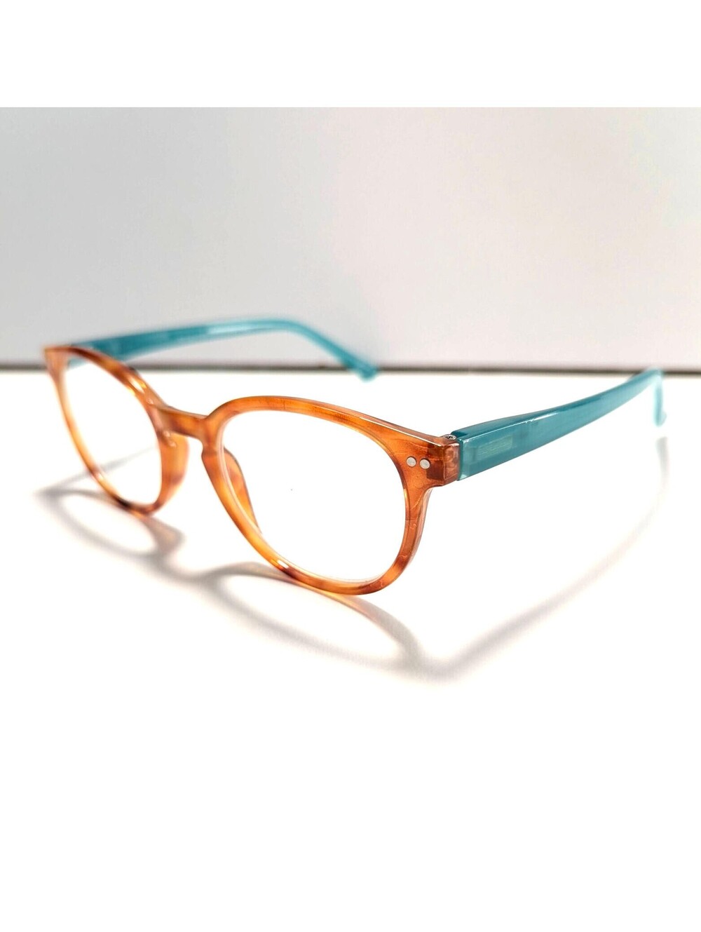 Foster Grant MS0623 Reading Eyeglasses Teal Tortoise Size: 50-20-139 FRAMES ONLY